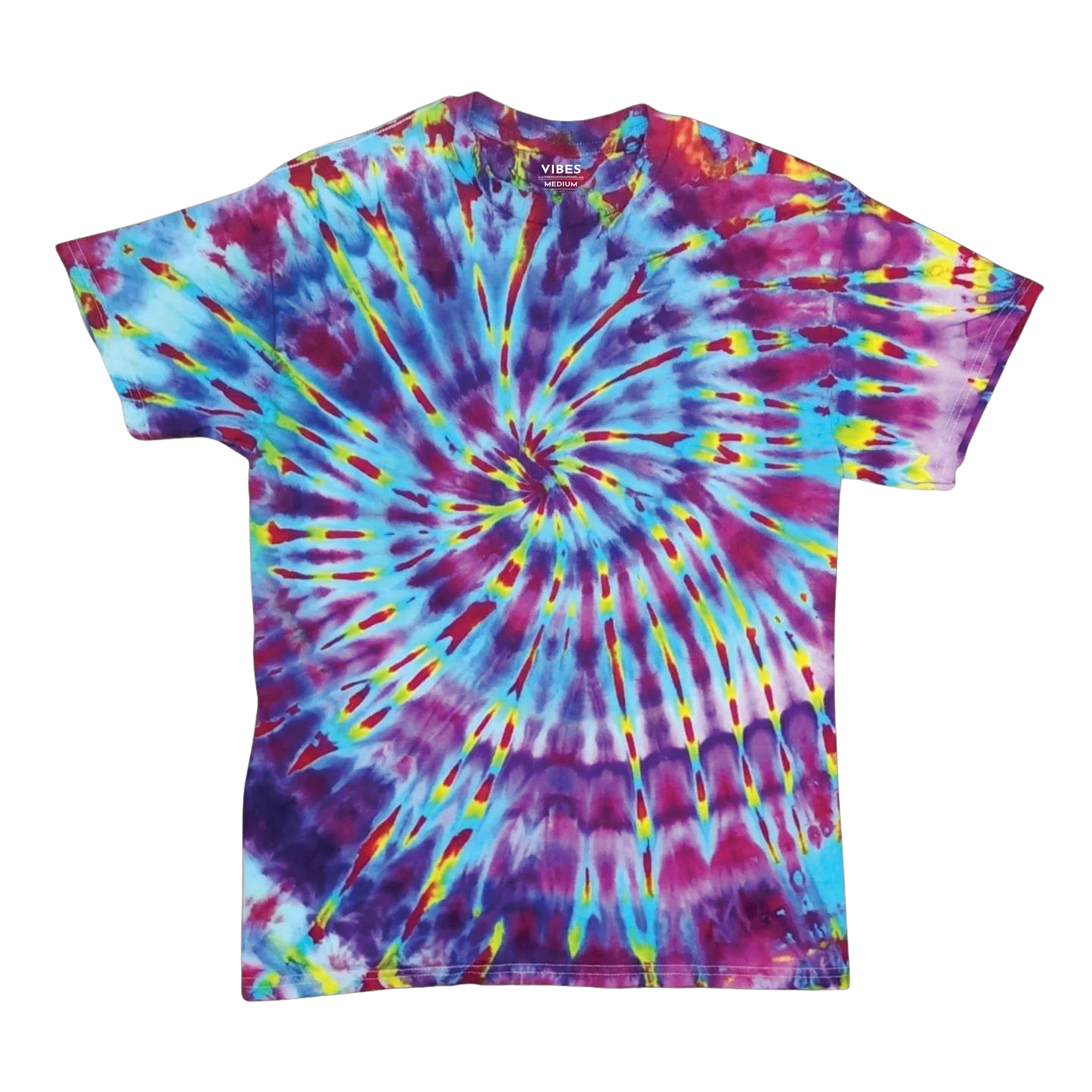 Galaxy Rainbow Vortex Ice Dye Tie Dye T-Shirt | Vibes Custom Apparel